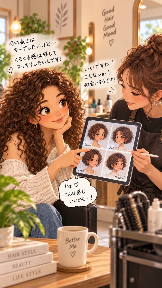縮毛矯正をやめて半年、ChatGPTに髪型相談した体験のアイキャッチ画像